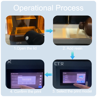 Impresora 3D de Resina Exclusiva para Comercio Transfronterizo, Impresora 3D de Alta Precisión de 7 Pulgadas y 9k, Mini Impresora 3D de Resina LCD para Joyería