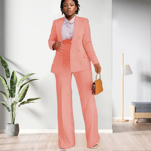 Conjunto de Pantalones de Dos Piezas Casuales de Alta Calidad para Oficina, Moda Femenina - Product Image 2