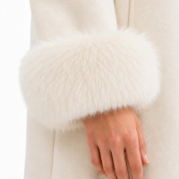 Veste en fausse fourrure de renard pour femmes, col rond, coupe régulière, douce et chaude, manteau d'hiver court, vente en gros personnalisée OEM ODM