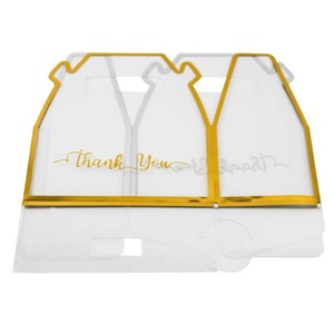 Nuova Lussuosa Scatola Trasparente in PVC per Caramelle con Manico Dorato, Confezione Regalo per Matrimoni, Feste e <span class=keywords><strong>Regali</strong></span> Festivi - Product Image 6