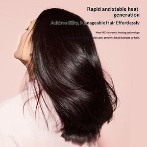 Peigne Fluffy à Double <span class=keywords><strong>Action</strong></span> Lisseur et <span class=keywords><strong>Fer</strong></span> à Boucler avec Frange Intérieure Nouveau Manche en Plastique pour un Usage Domestique - Product Image 2