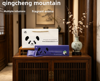 Nouvelle boîte cadeau créative de thé au jasmin mélangé Panda 68g, spécialité du Sichuan, montagne de Qingcheng, boîte cadeau neige
