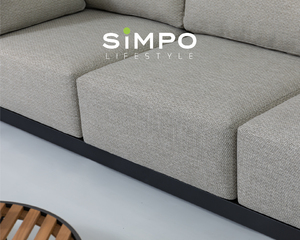 เฟอร์นิเจอร์กลางแจ้งระดับพรีเมียม SIMPOLIFESTYLE รุ่น <span class=keywords><strong>RAVENNA</strong></span> เก้าอี้พักผ่อนสำหรับสวน ระเบียง โรงแรม รีสอร์ท ทำจากอะลูมิเนียม ไม้สัก และผ้า สำหรับห้องนั่งเล่นและห้องรับประทานอาหาร - Product Image 4