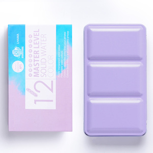 Ensemble de peinture à l'<span class=keywords><strong>aquarelle</strong></span> portable mini format Fontainebleau avec logo personnalisé, palette en métal, fournitures artistiques pour la peinture - Product Image 2