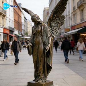 Escultura de Diosa de Bronce de Tamaño Real, Forma Personalizable, Diseño Romántico y Elegante, Arte en Metal Fundido para Decoración del Hogar o Bodas - Product Image 2
