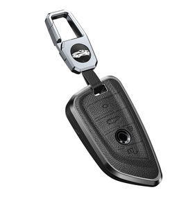 Étui de protection pour clé de voiture en alliage d'aluminium, coque, support, accessoires pour BMW X1 X3 X5 3 5 7 Nouvelle <span class=keywords><strong>série</strong></span> 4, porte-clés, sac - Product Image 1