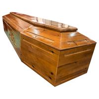 Ataúd Funerario Económico para Adultos, Fabricado en China, Venta Directa de Fábrica, Ataúd Ligero de Madera de Paulownia para Exportación