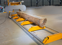 Scie à ruban horizontale portable ALWI 600 kg, électrique/essence/diesel, 7,5 kW, capacité de coupe 1000 mm, machine à bois, garantie 1 an
