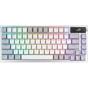 คีย์บอร์ดเกมมิ่งไร้สาย Asus Rog Azoth 75 แบบ 87 ปุ่ม พร้อมไฟ RGB Backlight แบบตั้งโปรแกรมได้สำหรับคอนโซล - Product Image 1