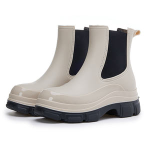 <span class=keywords><strong>Bottines</strong></span> de mode antidérapantes en PVC pour femmes chaussures d'eau d'extérieur imperméables bottes de <span class=keywords><strong>pluie</strong></span> respirantes légères pour quatre saisons - Product Image 1