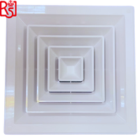 Pièces de système CVC, persiennes en aluminium résidentielles, retour d'air, alimentation, grilles de plafond, diffuseurs d'air et évents de toit d'évacuation