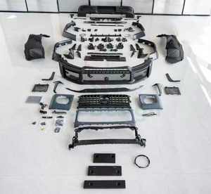 Kit de carrosserie en plastique PP Style B Pare-chocs avant Grille de pare-chocs arrière Arcs de roue larges pour <span class=keywords><strong>Mercedes</strong></span>-Benz Classe G Station Wagon W465 G500 - Product Image 2