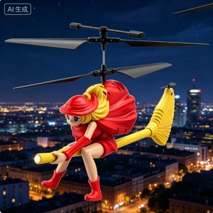 Nouveau drone télécommandé SJY-LM16-A avec maintien d'altitude, hélicoptère RC 3,5 canaux, jouet volant d'intérieur, cadeau, dessin animé sorcière - Product Image 5