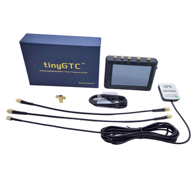 TinyGTC Handheld High Precision Frequency Counter Built-In GNSS Tame Clock 12 Bit Resolution Without Gaps Made in China