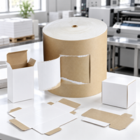 Papier couché C1S en rouleau de 290 g/m² blanc pour l'impression et l'emballage, fourni par l'usine JRX