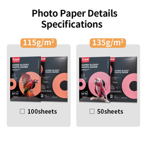 Carta Fotografica Lucida JOJO A4 per Stampanti a Getto d'Inchiostro - Uso su Un Lato 115g 135g 160g 180g 200g 230g 260g 300g - Product Image 2