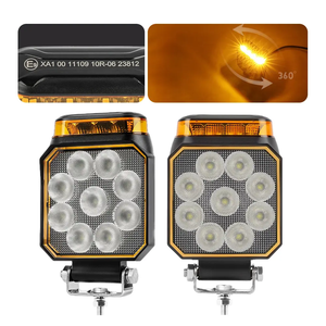 Luz Estroboscópica de Advertencia de Emergencia de 16 LED de Primera Calidad, Color Ámbar Naranja Rojo, Luz de Trabajo LED con Luz de Advertencia - Product Image 1
