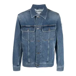 Bufa Jean Factory Produced Denim Jacket 100% Cotton None Stretch Mid Wash Denim Trucker Jacket