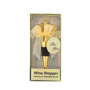 Ywbeyond Gold Crown Tapón <span class=keywords><strong>de</strong></span> botella <span class=keywords><strong>de</strong></span> vino tinto Favores <span class=keywords><strong>DE</strong></span> BODA Fiesta <span class=keywords><strong>Puerta</strong></span> Volver Regalos <span class=keywords><strong>para</strong></span> invitados - Product Image 4