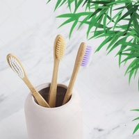 Brosse à dents en bambou réutilisable pour enfants, mini, pour voyager, blanchiment des dents
