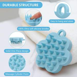 Pieghevole Pet Cane Gatto rimozione peli di mattina spazzola con cavo in Silicone detergente <span class=keywords><strong>per</strong></span> divano mobili interni <span class=keywords><strong>per</strong></span> uso bagno - Product Image 4