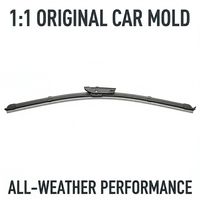 Pour Essuie-Glace à Buse Pulvérisatrice en Caoutchouc Naturel Citroën C4 Cactus 19+24, Ajustement Direct, Qualité OE, Balai Sans Cadre pour Pare-Brise
