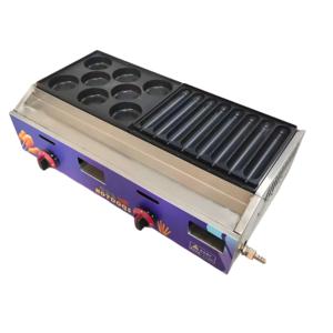 Griglia da Tavolo Commerciale a Gas in Acciaio Inox 16 Pezzi, Nuova Macchina per Hot Dog e Barbecue, Macchina per <span class=keywords><strong>Snack</strong></span> Notturni, <span class=keywords><strong>Cucina</strong></span> per Salsicce Croccanti - Product Image 4