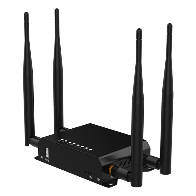 Openwrt 4g Lte Router with Sim Slot Usb Port 300mbps Wireless Router with External Antennas for Remote Area Coverage