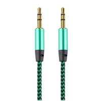 Câble audio jack 3,5 mm mâle-mâle, câble audio auxiliaire 3,5 mm tressé en nylon, câble audio auxiliaire 3,5 mm