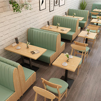 Table et Chaise de Cafétéria Moderne pour Restaurant, Usage Commercial, 4 Personnes