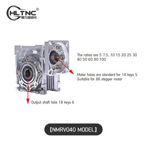 יחס אוגן 5 7.5 10 15 20 25 30 40 50 60 80 100 NMRV040 <span class=keywords><strong>RV40</strong></span> מפחית גלגלי תולעת עבור מנוע צעד NEMA34 או מנוע סרוו 400W - Product Image 4