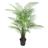 Tamanho personalizado decoração de interiores planta verde bonsai artificial kwai palmeira
