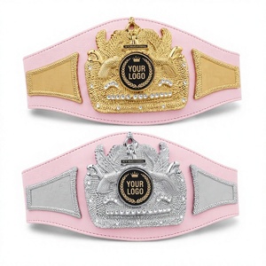 Cinturón de Campeonato de Karate y Boxeo Personalizado de Cuero Transpirable Unisex de Alta Calidad, 2.5 kg, Plateado, para Competencia Deportiva - Product Image 1