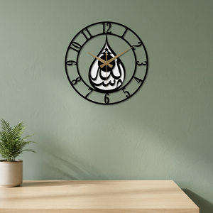 Horloge murale ronde moderne en métal avec design de dessin animé, horloge analogique silencieuse à quartz pour la décoration de la salle à manger - Product Image 6