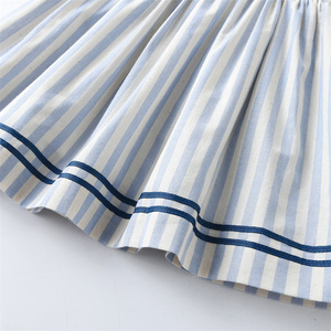 Robes d'été pour bébé fille col en voile rayé frère soeur jumeaux vêtements assortis garçons ensemble de vêtements espagnols robes pour enfants - Product Image 5