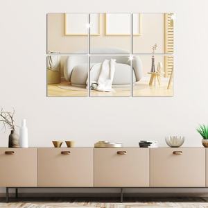 20 x20cm פינה עגולה פינות מראה מרובעות מדבקת קיר גמיש מדבקה מדבקה קיר גמיש מדבקה מדבקה - Product Image 2