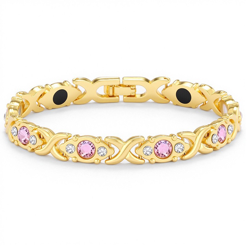 Bracelet croix, doré, 20g