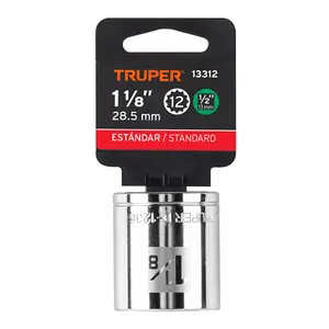 Master con 72 unità presa da 1 1/8 ', 12 punti, unità da 1/2', Truper - Product Image 2