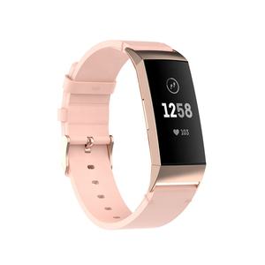 Pour <span class=keywords><strong>Fitbit</strong></span> <span class=keywords><strong>Charge</strong></span> 3/3e/<span class=keywords><strong>4</strong></span> Bracelet Smartwatch Bracelet en cuir résistant à l'eau avec tête en métal à usage général - Product Image 3