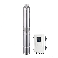 Pompe submersible centrifuge pour puits profond de 1 CV à énergie solaire DC en acier inoxydable pour l'irrigation agricole