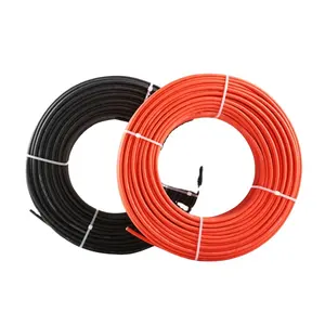 TUV Approved Twin 4MM2 Twin 6MM2 Black Red Solar Cable Assembly DC PV Solar Battery Inverter Cable