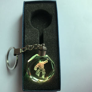 Barato personalizado <span class=keywords><strong>HULK</strong></span> llavero los Vengadores cristal <span class=keywords><strong>Marvel</strong></span> <span class=keywords><strong>Hulk</strong></span> llavero con luz LED - Product Image 4