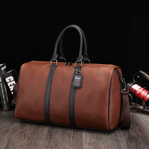 Borsone da Viaggio Personalizzato in Pelle da Uomo di Grande Successo per il Weekend <span class=keywords><strong>Bagaglio</strong></span> <span class=keywords><strong>a</strong></span> <span class=keywords><strong>Mano</strong></span> Notturno - Product Image 4
