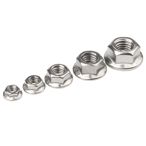 Écrou <span class=keywords><strong>à</strong></span> bride en acier au carbone haute résistance, zingué, filetage métrique, fixations antidérapantes pour profilés en aluminium et assemblages mécaniques - Product Image 2