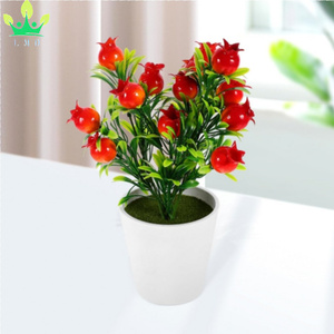 Cây trong chậu nhân tạo cây lựu chi nhánh trái cây chậu cây chi nhánh trái cây nhựa bàn ăn văn phòng trang trí nhà - Product Image 6