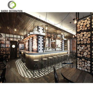 Bridget Coffee Restaurant Shop Interior Design Custom Restaurant Shop Display Cabinet High-quality Marble Coffee Bar Counter - Product Image 5