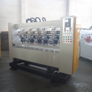 Hoja <span class=keywords><strong>de</strong></span> flauta corrugada <span class=keywords><strong>de</strong></span> alimentación automática, cortadora eléctrica, hoja delgada <span class=keywords><strong>con</strong></span> máquina apiladora - Product Image 2