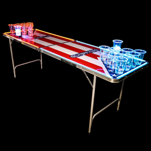 2019 Phong Cách Mới Gấp Nhôm <span class=keywords><strong>Beer</strong></span> <span class=keywords><strong>Pong</strong></span> Bảng Trò Chơi Dã Ngoại Xách Tay, Cắm Trại Bbq Bảng - Product Image 1