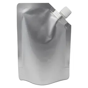 Custom corner spout aluminum foil stand up spout pouch for tomato sauce/ ketchup/mayonnaise/Jam/ milk /liquid packaging