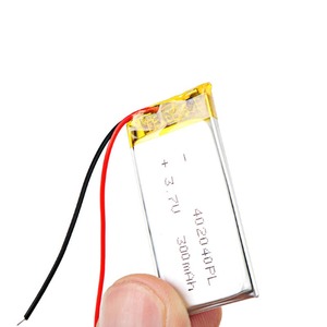 사용자 정의 <span class=keywords><strong>402040</strong></span> 300mah 600mah 3.7v 리튬 폴리머 배터리 리튬 이온 셀 충전식 배터리 Lipo 배터리 - Product Image 6